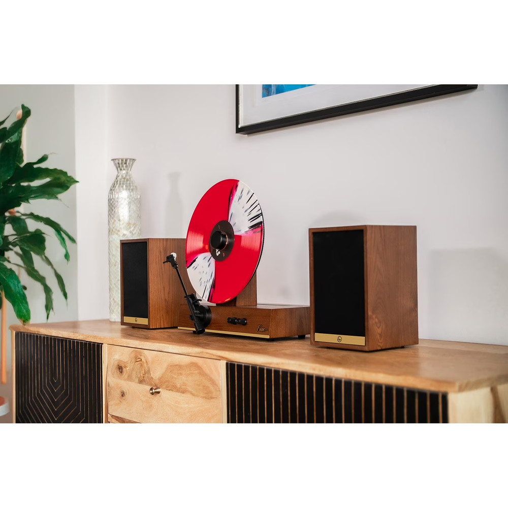 Fuse Audio GLD Vertical Record Player with Speakers