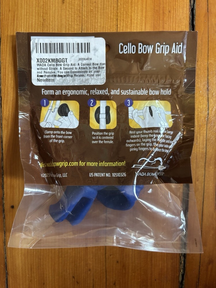 Wada Cello Bow Grip Aid Ergonomic NEW