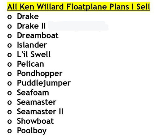 Model Airplane Plans (FF): PELICAN 36" 1/2A Floatplane by Ken Willard