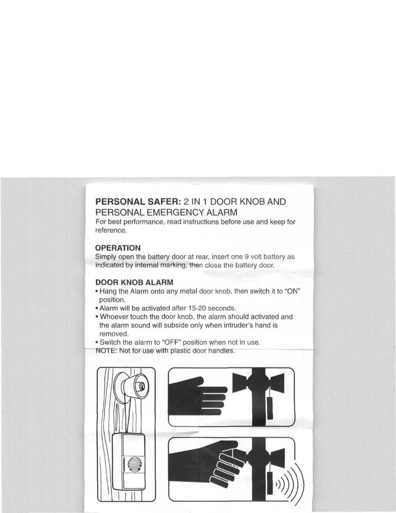Personal Safety and Home Security Alarm in one Compact Device!