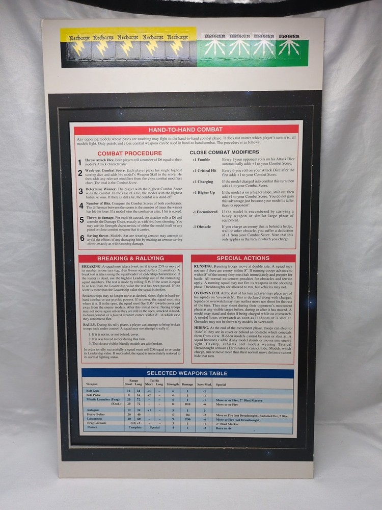 Warhammer 40k Second Edition Starter Set Sheet 7