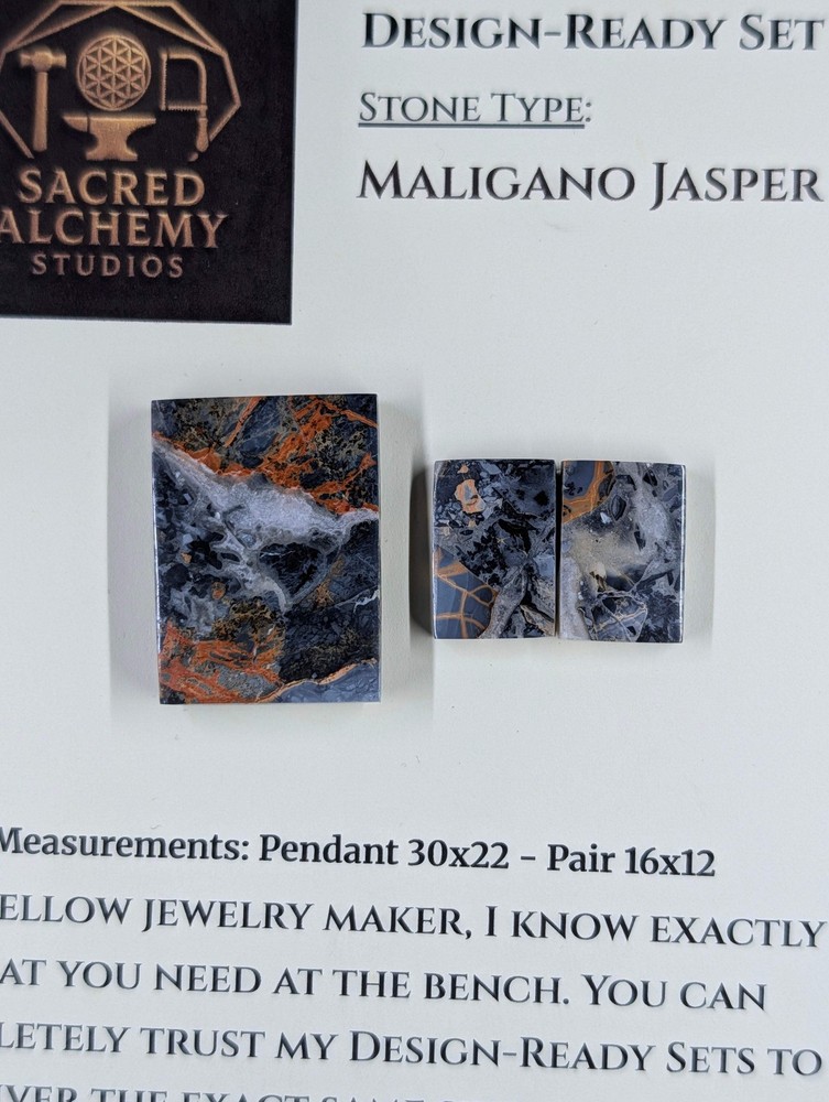Rectangle Shape - Maligano Jasper - Design-Ready Set