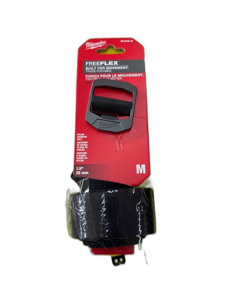 Milwaukee Medium FREEFLEX Nylon Webbing 1.5" Belt