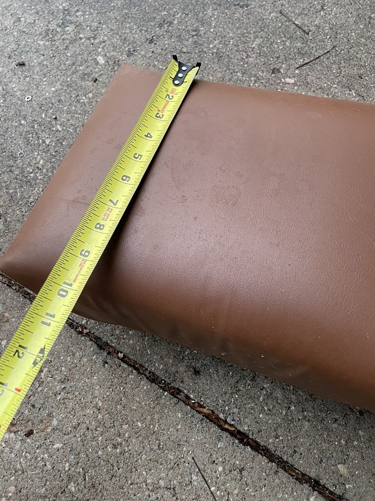 Vintage Rolling Padded Work Stool Seat Vinyl Wrapped +