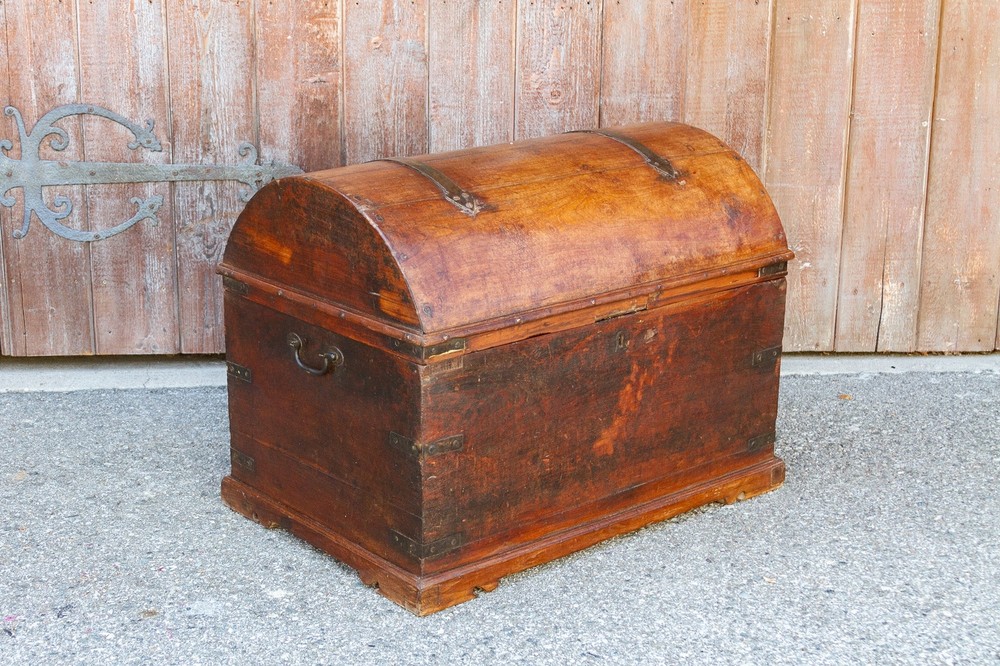 Antique Spanish Dome Top Trunk
