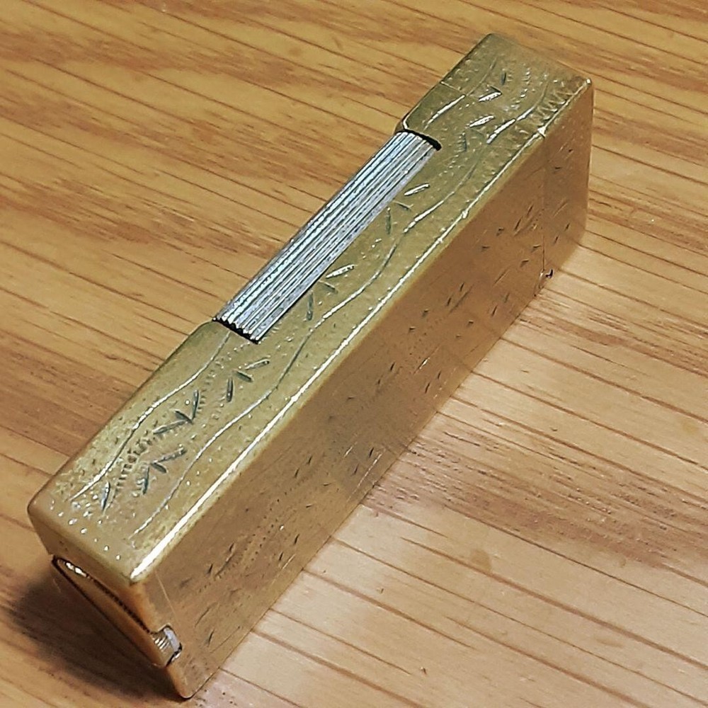Working Oil Lighter gold Brass without Box