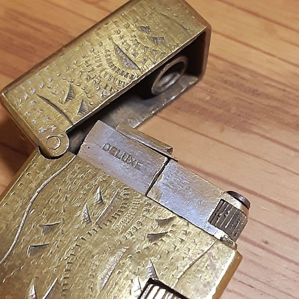 Working Oil Lighter gold Brass without Box