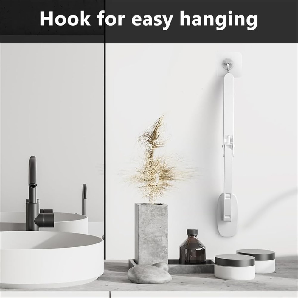 Lotion Applicator for Back, Foldable Back Cream Applicator, Detachable Grey