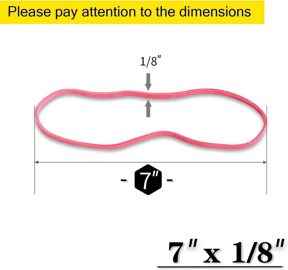ONE Pound Large Rubber Bands, Assorted Colors, Multi-Purpose Multi-color