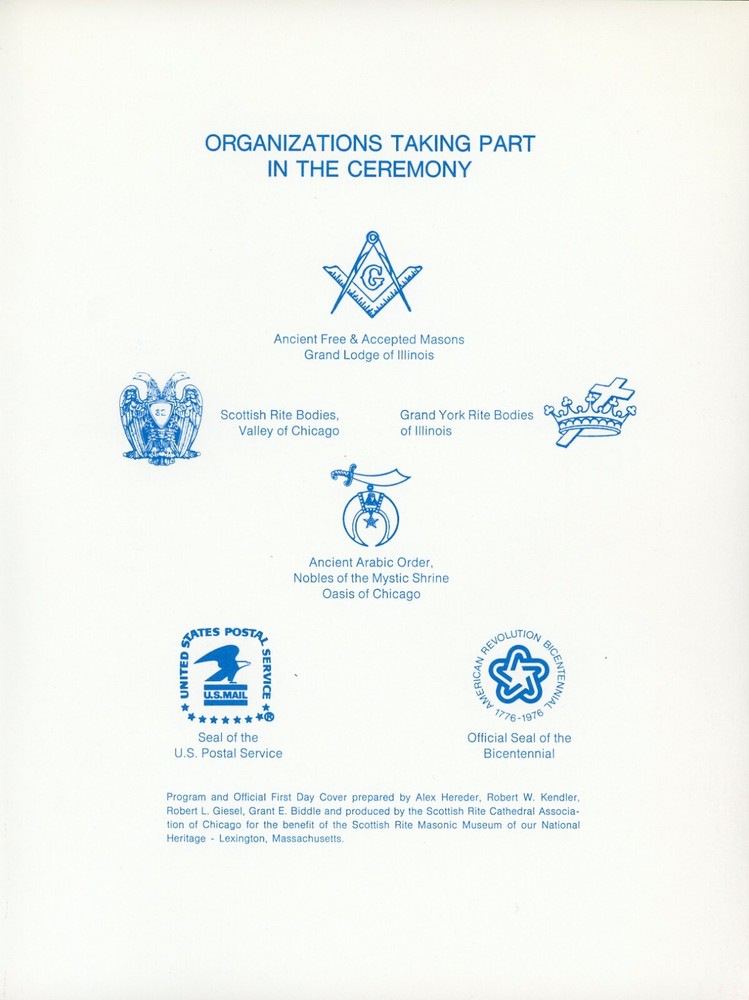 US 1561 FDC Ceremony Program Hayem Salomon