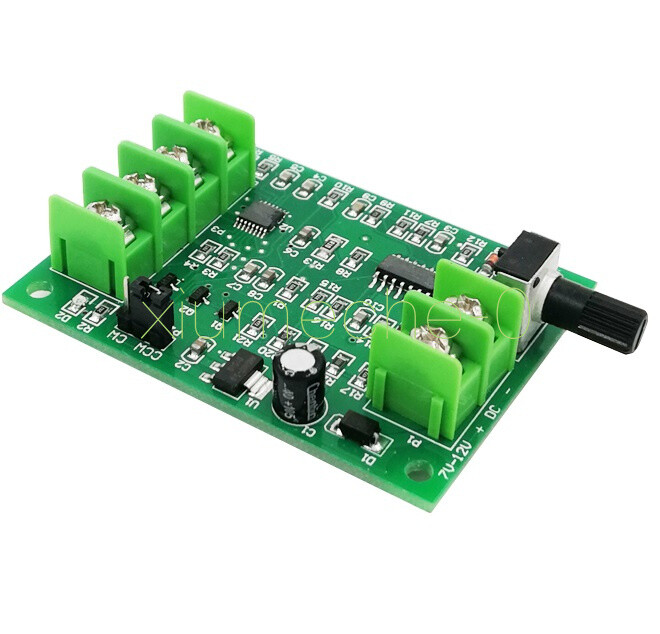 7-12V Brushless DC Motor Driver Controller Board w/ Voltage Current Protection