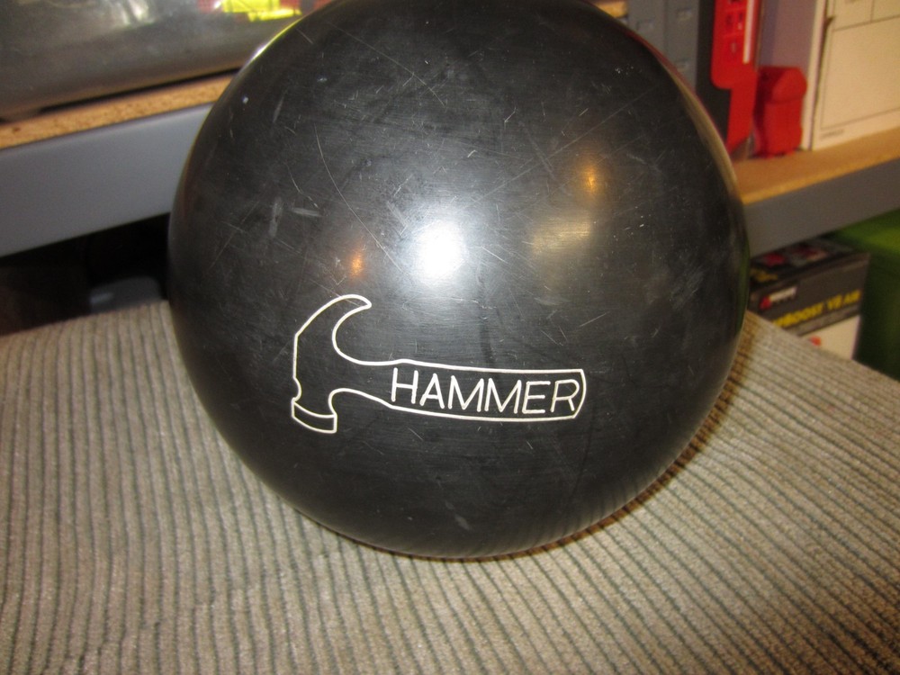 HAMMER FAB Urethane Black Bowling Ball 16 lbs Single Drill