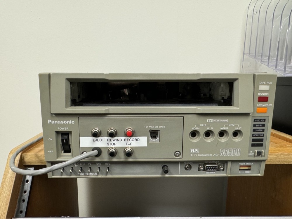 Panasonic AG-6850H VHS Duplicator/Recorder MODIFIED FOR PLAYBACK