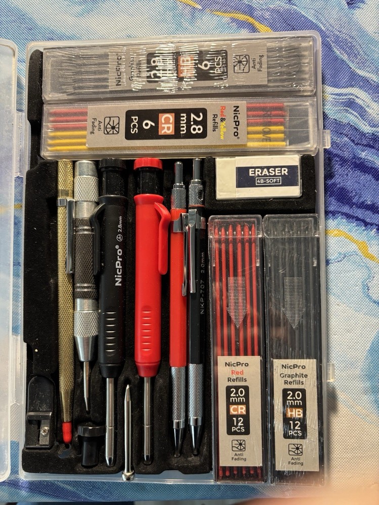 nicpro Mechanical carpenter pencil Set