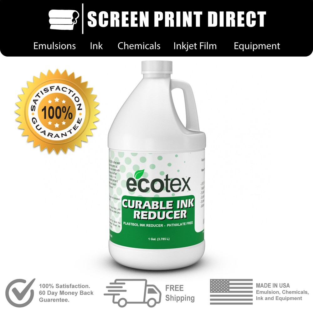 Ecotex® Plastisol Ink Reducer - Low Temp Cure Reducer for Screen Printing