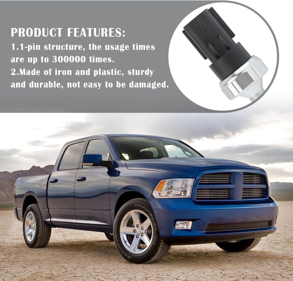 PS404 Engine Oil Pressure Switch Replacement Black