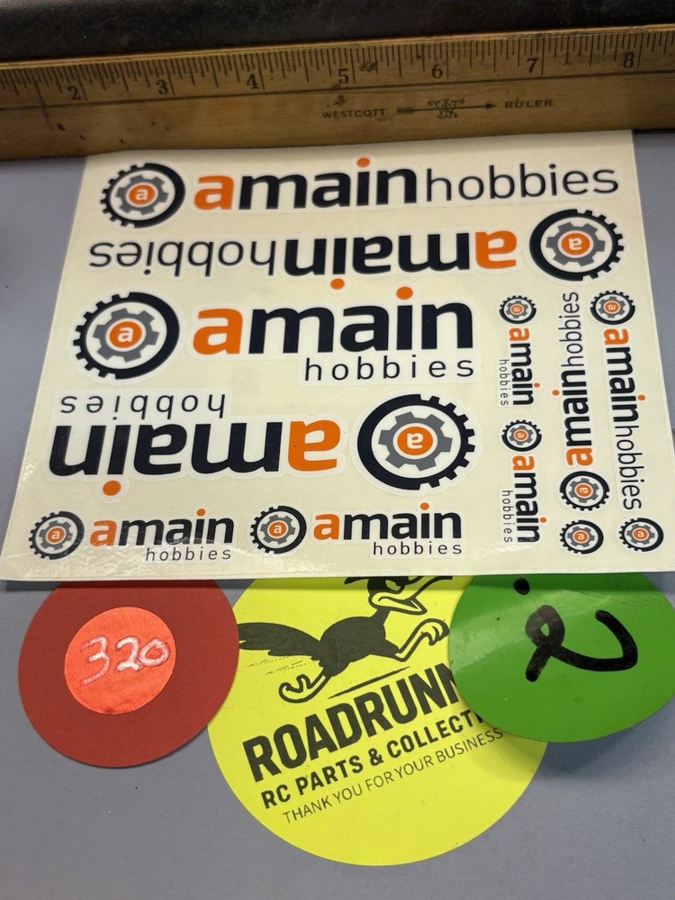 RC amain hobbies DECALS / STICKERS