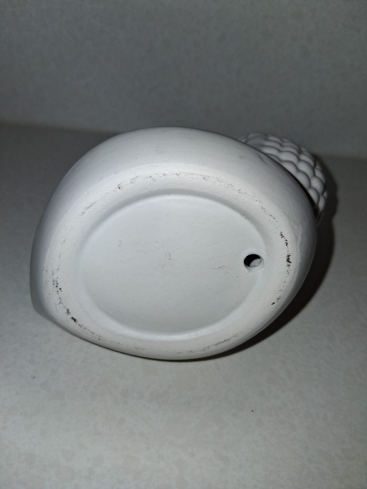 BUDDHA HEAD INCENSE HOLDER CERAMIC WHITE 4"