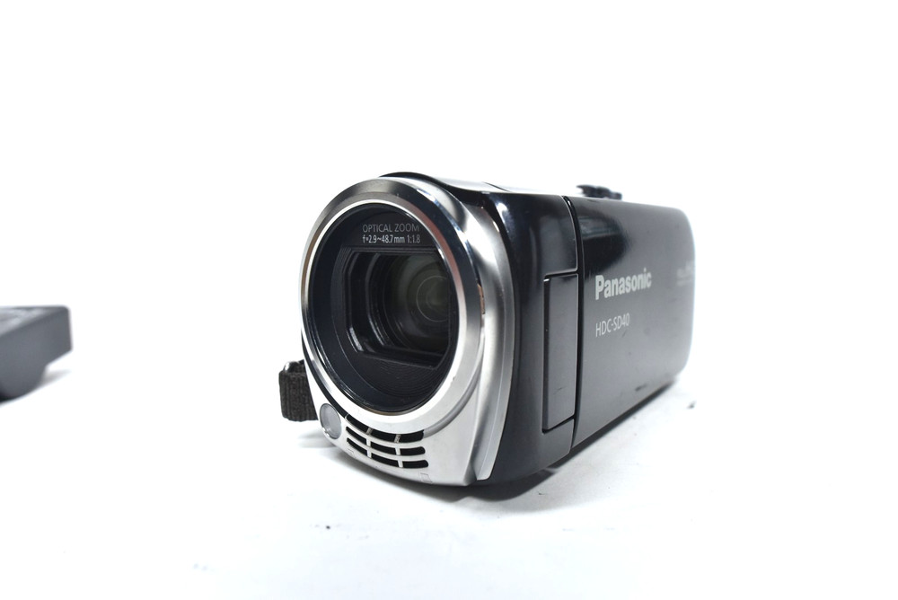 Panasonic HDC-SD40 Handheld High Definition HDD Camcorder Black Tested