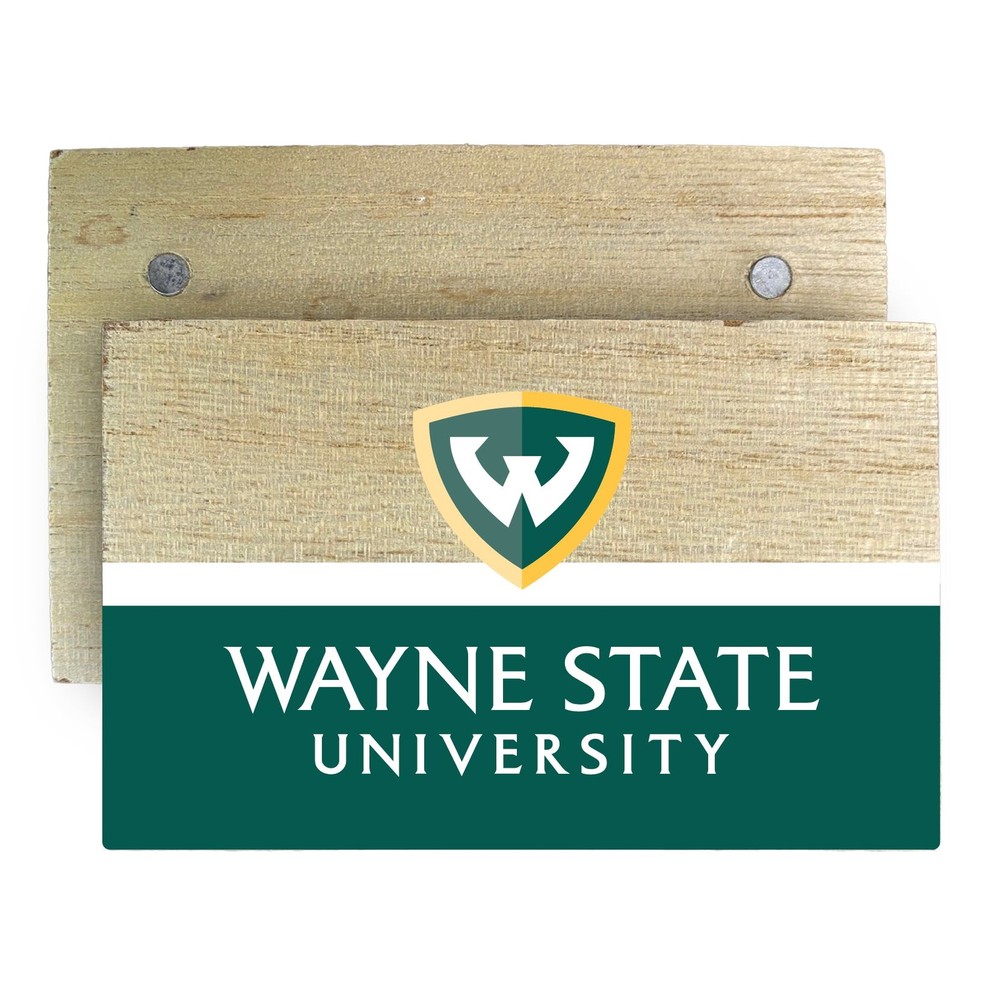 Wayne State Wooden 2x3 Fridge Magnet