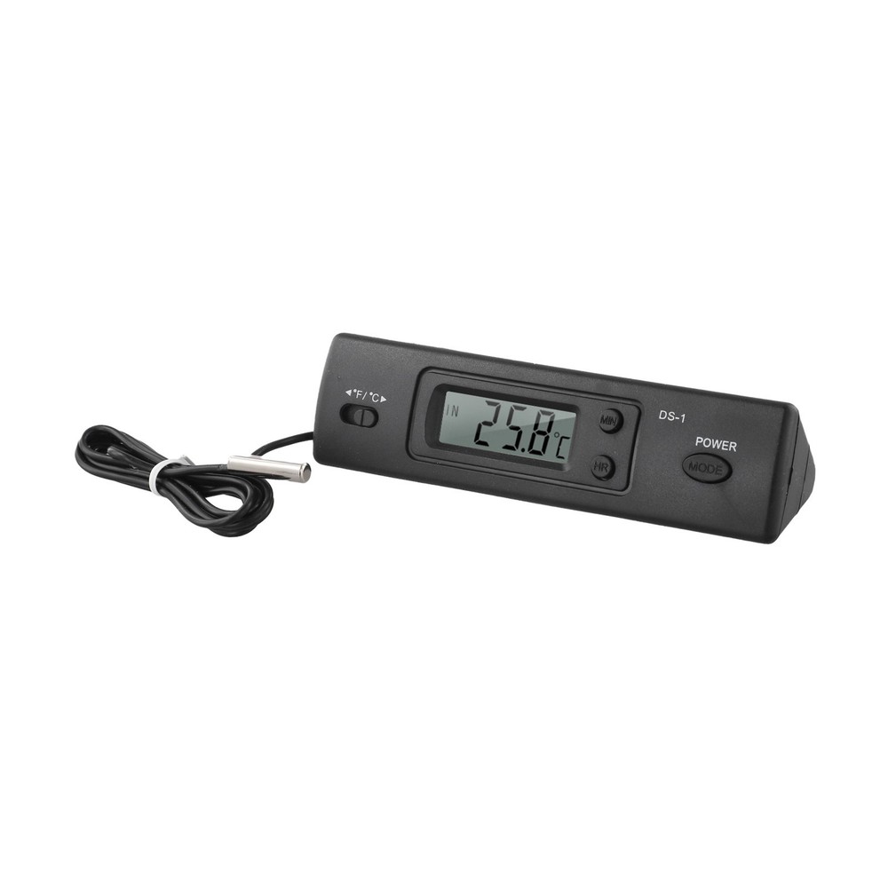Car Thermometer LCD Screen Digital Clock Multi Function Temperature Display