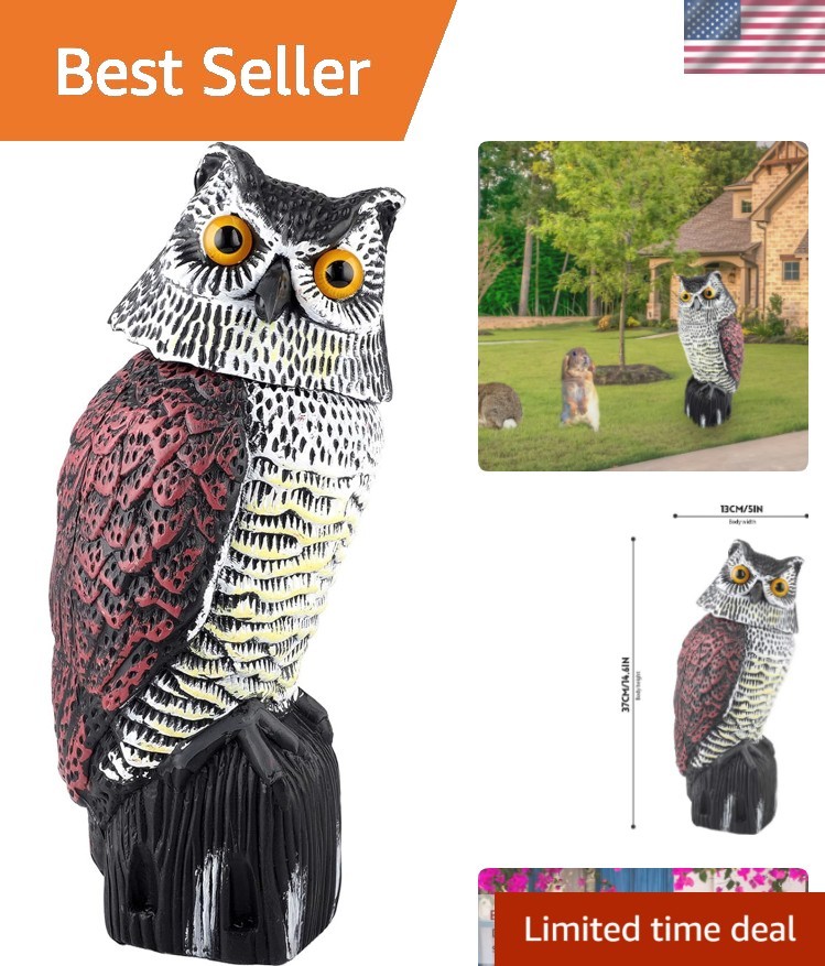 Versatile Owl Statue Decoy: A Stylish Solution for Bird Control & Garden Decor