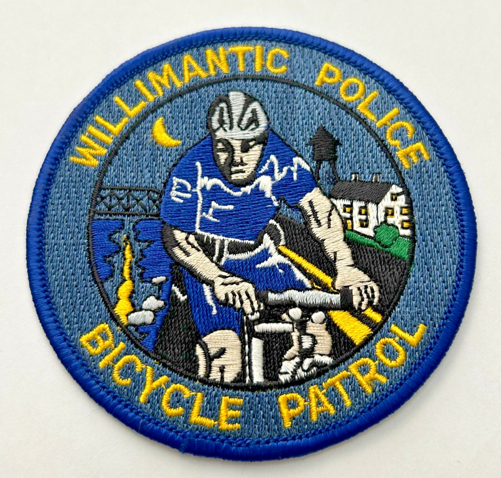 Willimantic Connecticut Police Bicycle Patrol Patch Unused