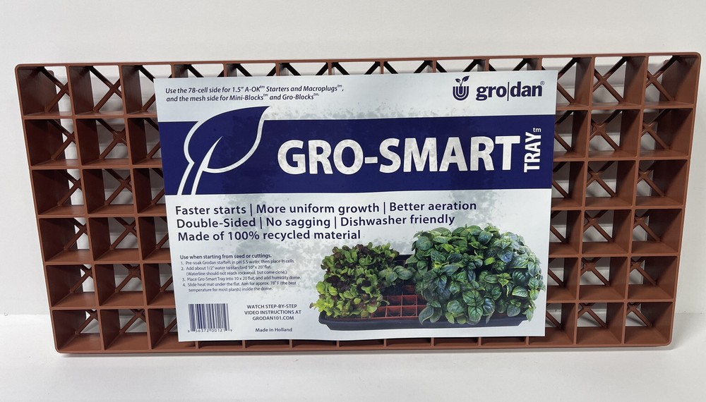 Grodan RW205002 GRO-Smart Tray Insert, Brown