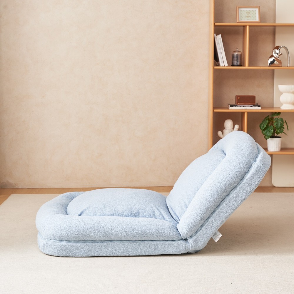 Triple Fold Down Sofa Bed,Blue