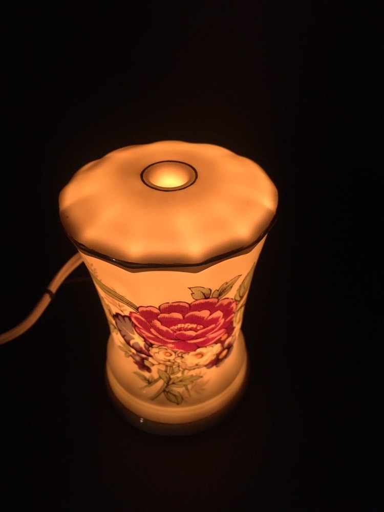 Vintage I W Rice & Co Porcelain Perfume Diffuser Night Light