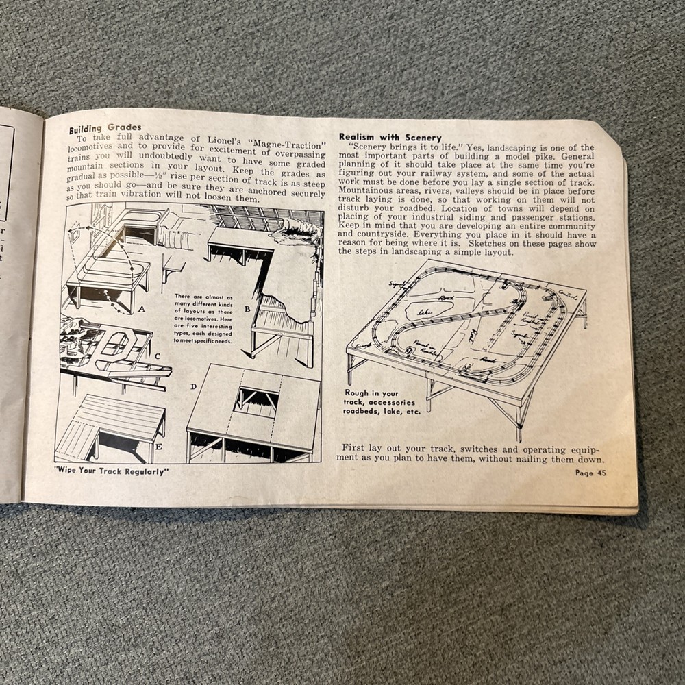 Lionel Trains instructions for assembling & operating booklet from 1952. Missing