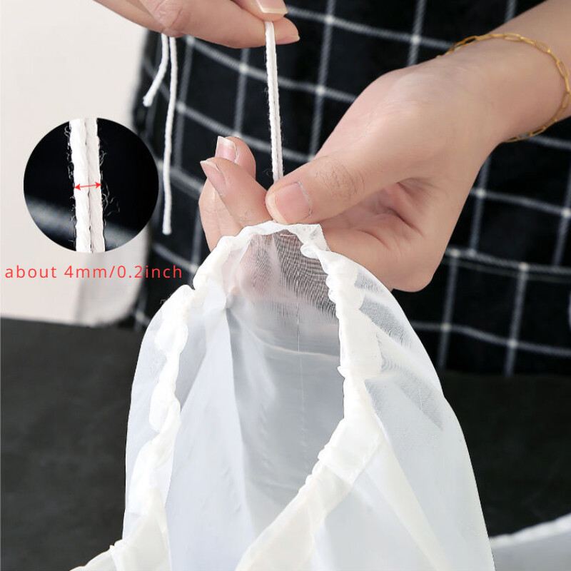 100-300 Micron Hole Nylon Filter Bag Reuseable Thickened Mesh Filter Drawstring