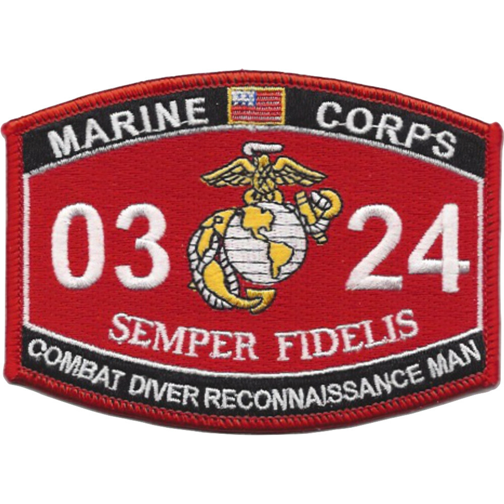 0324 Combat Diver Reconnaissance Man MOS Patch