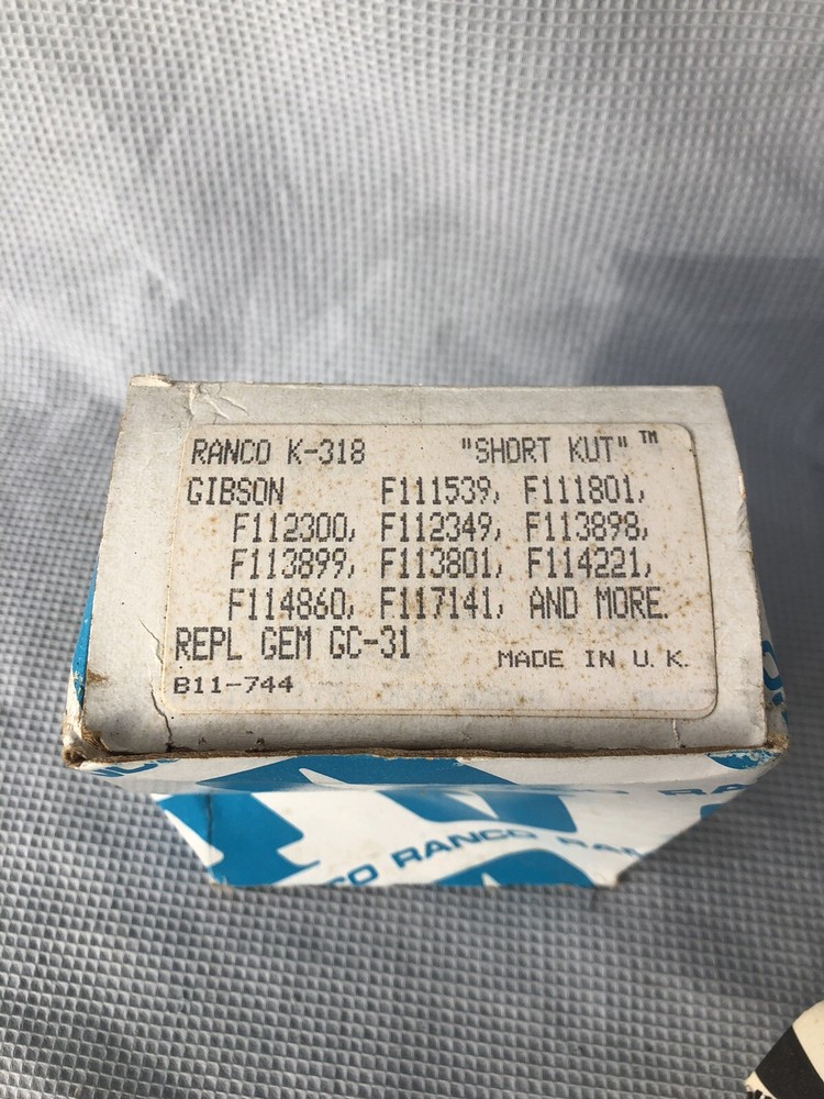 RANCO K-318 SHORT KUT REPLACEMENT COLD CONTROLS NOS