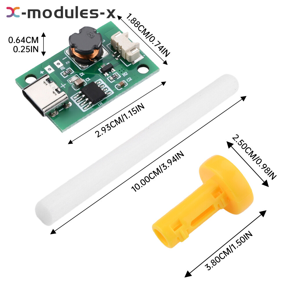 Type-C DC5V Ultrasonic Mist Maker Atomizing Module Humidifier DIY 2W No Switch
