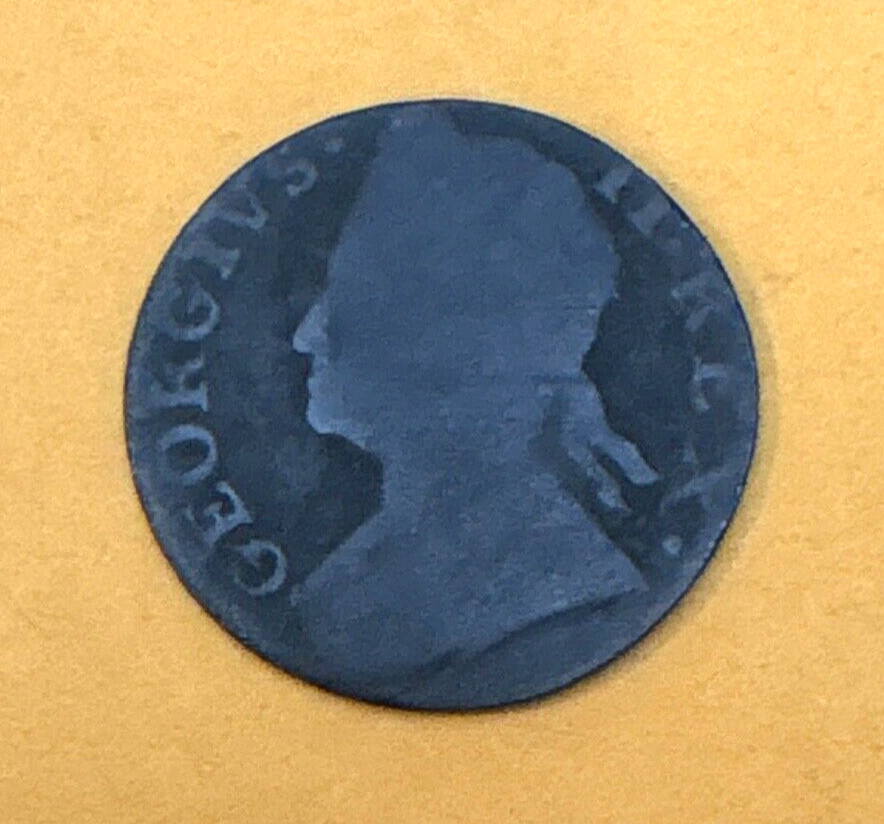 ☆ FLAT STRUCK ☆ 1751 ~ King George II Colonial Coin ☆ THIN PLANCHET ☆