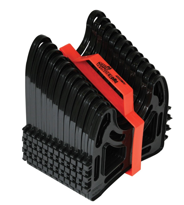 Camco 43041 Sidewinder Black Plastic Folding Sewer Hose Support 15 ft.
