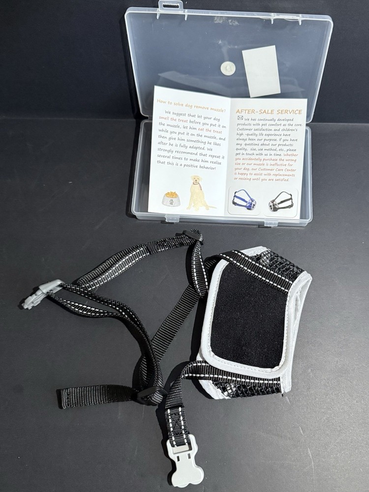 Reflective Soft Dog Muzzle. XL. New Open Box. Unused.
