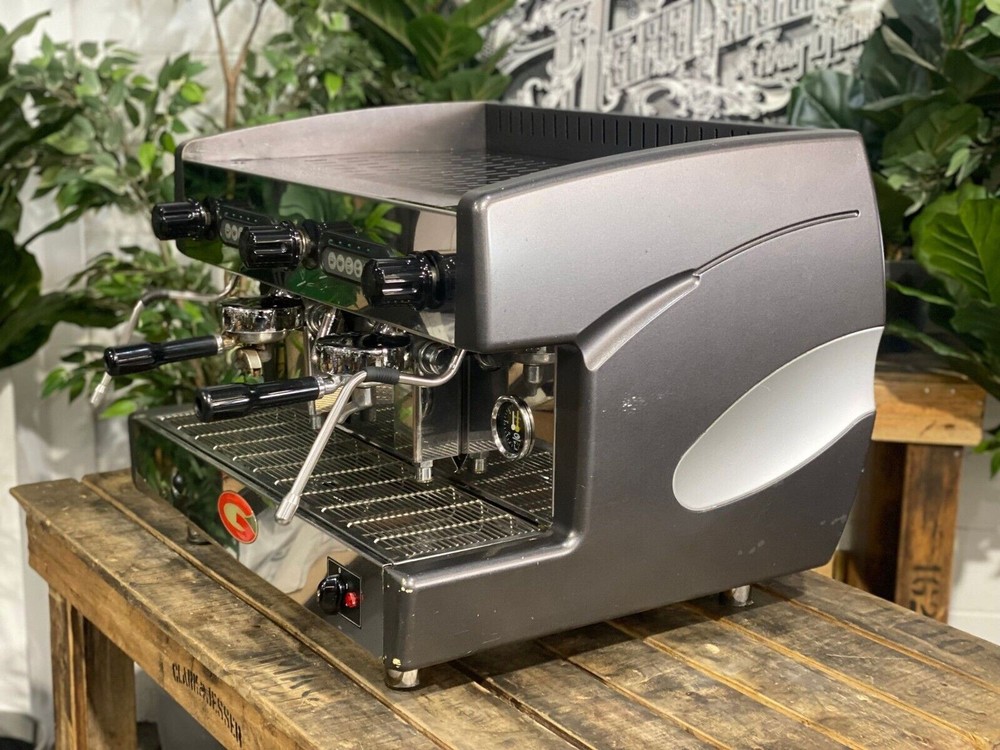 GRIMAC 2 GROUP BLACK / GREY ESPRESSO COFFEE MACHINE