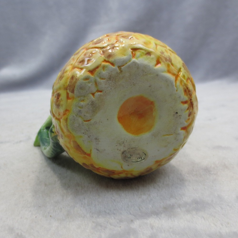 VTG MCM Pineapple Shaped Ceramic Creamer Small Pitcher 9 Ounces