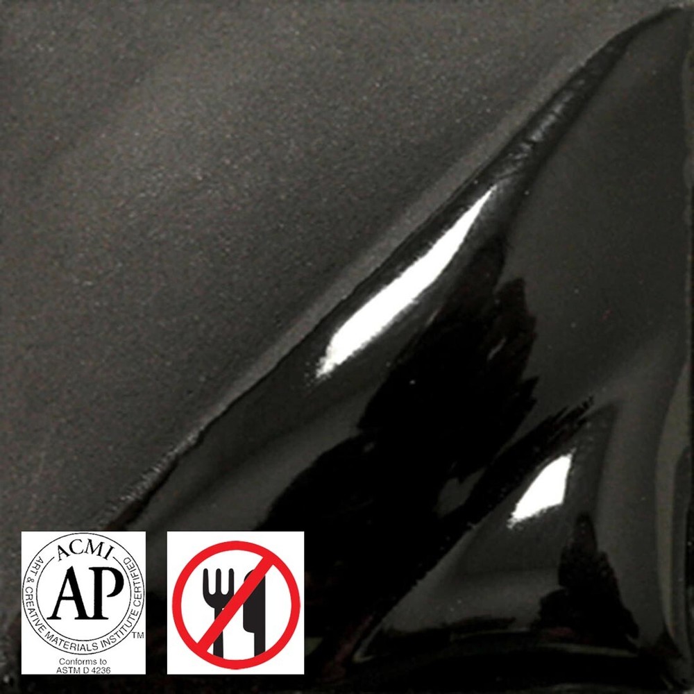 AMACO Liquid Underglaze Decorating Color 2 oz. Black