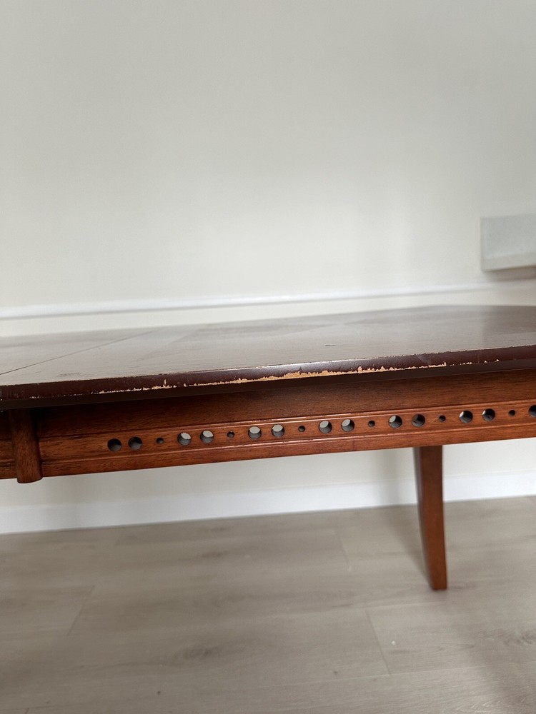 wood dining table set 6 chairs used
