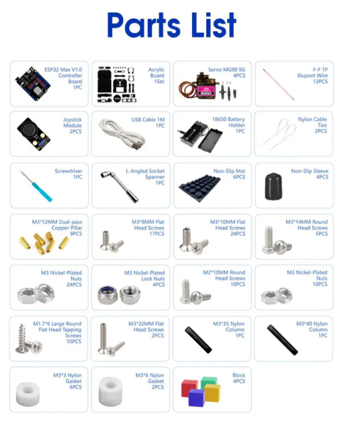 Robot Arm DIY Kit by ACEBOTT - Learn Programming & Coding - 4DOF