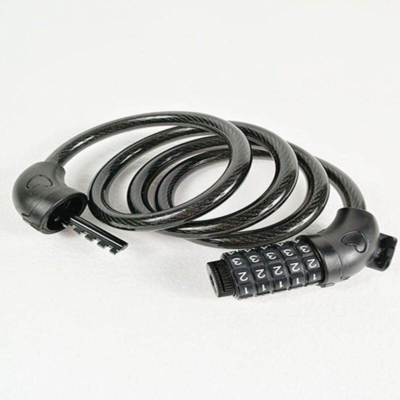 TECHTONGDA Black Bicycle Cable Chain Lock 5 Digit Combination Password New