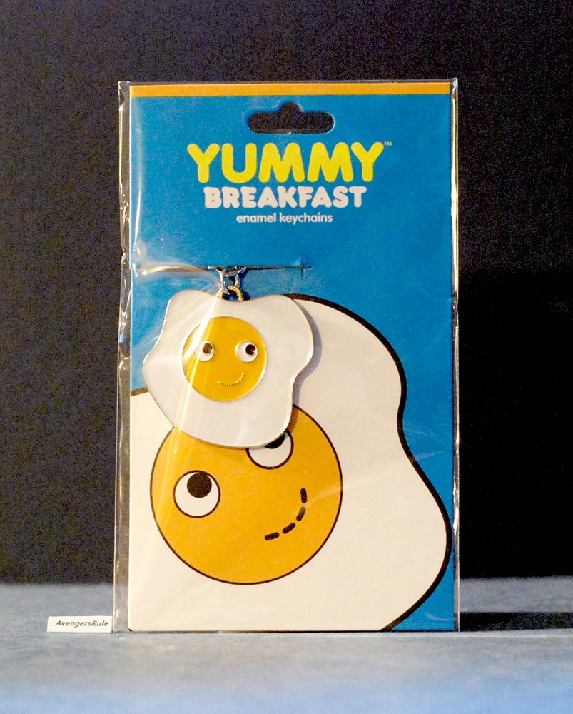 Yummy Breakfast Enamel KeyChains KidRobot Egg Fried