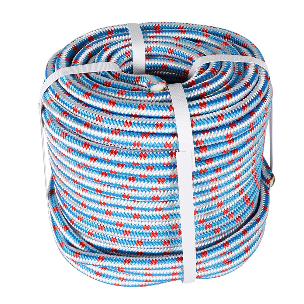 1/2" × 100' 16 Strand Braided Polyester Nylon Core Arborist Tree Rope