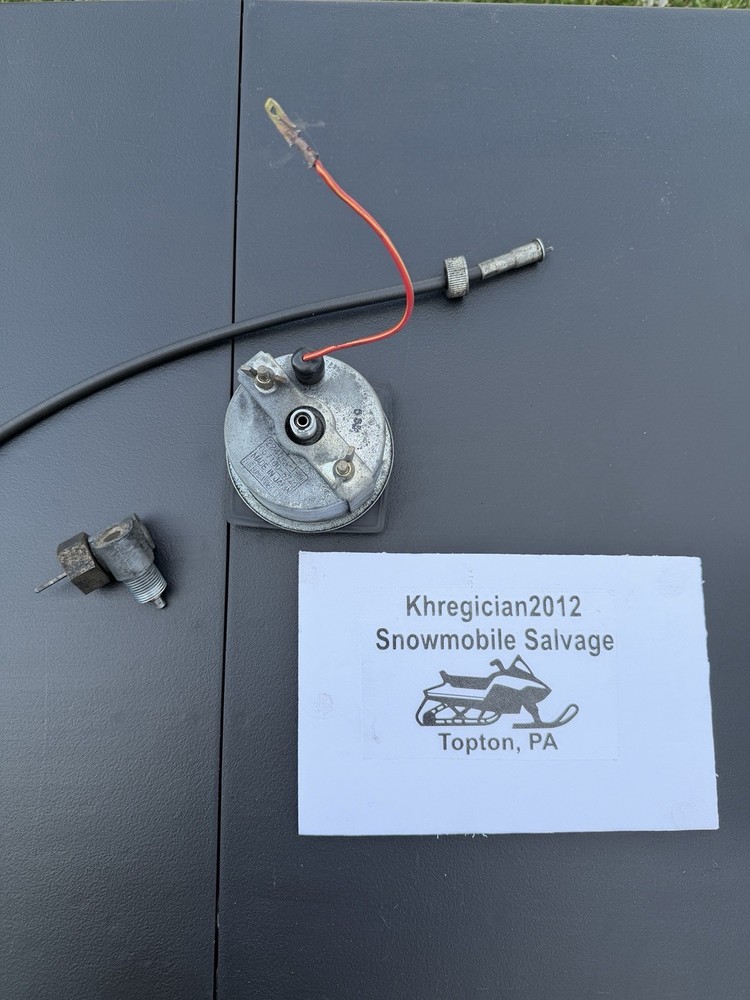 Ski-Doo Citation OEM Square Speedometer 3.15" Cable/Fitting 710 Miles!