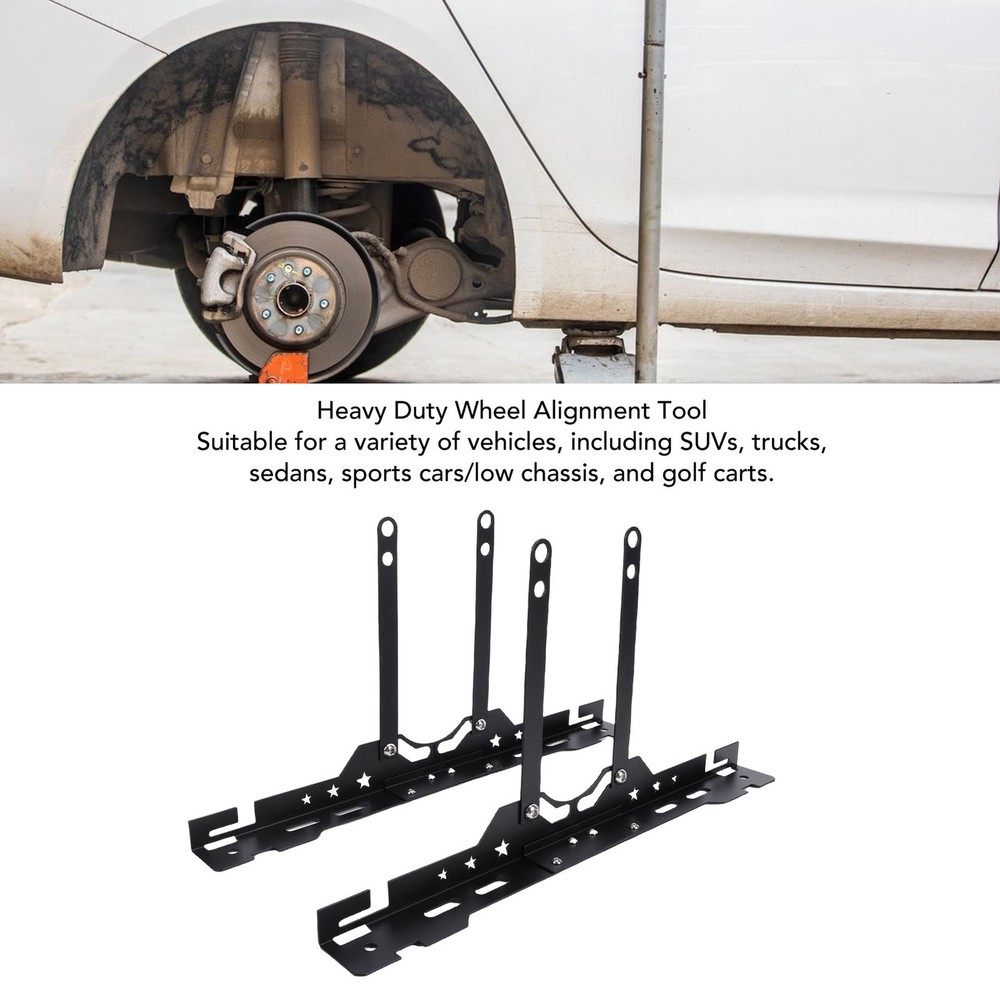 2 Sets Wheel Alignment Tool Kit Toe Alignment Tool Plate With Tape Measures