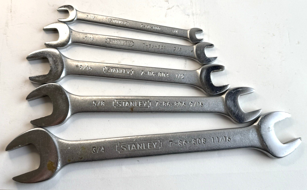 Stanley Open End Wrench Set Taiwan