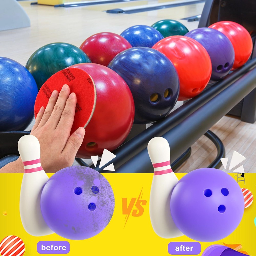 8 Pack Bowling Ball Sanding Pad Bowling Ball Surface Sanding Polishing Pads